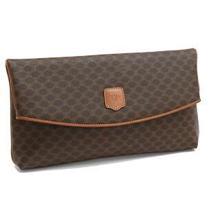 Celine clutch bag Shoulder brown Macadam